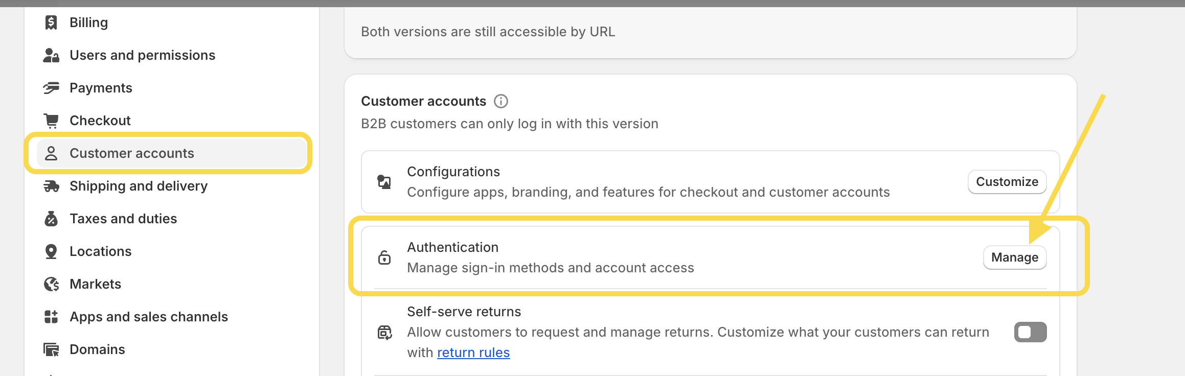 Customer accounts in Shopify - authentization