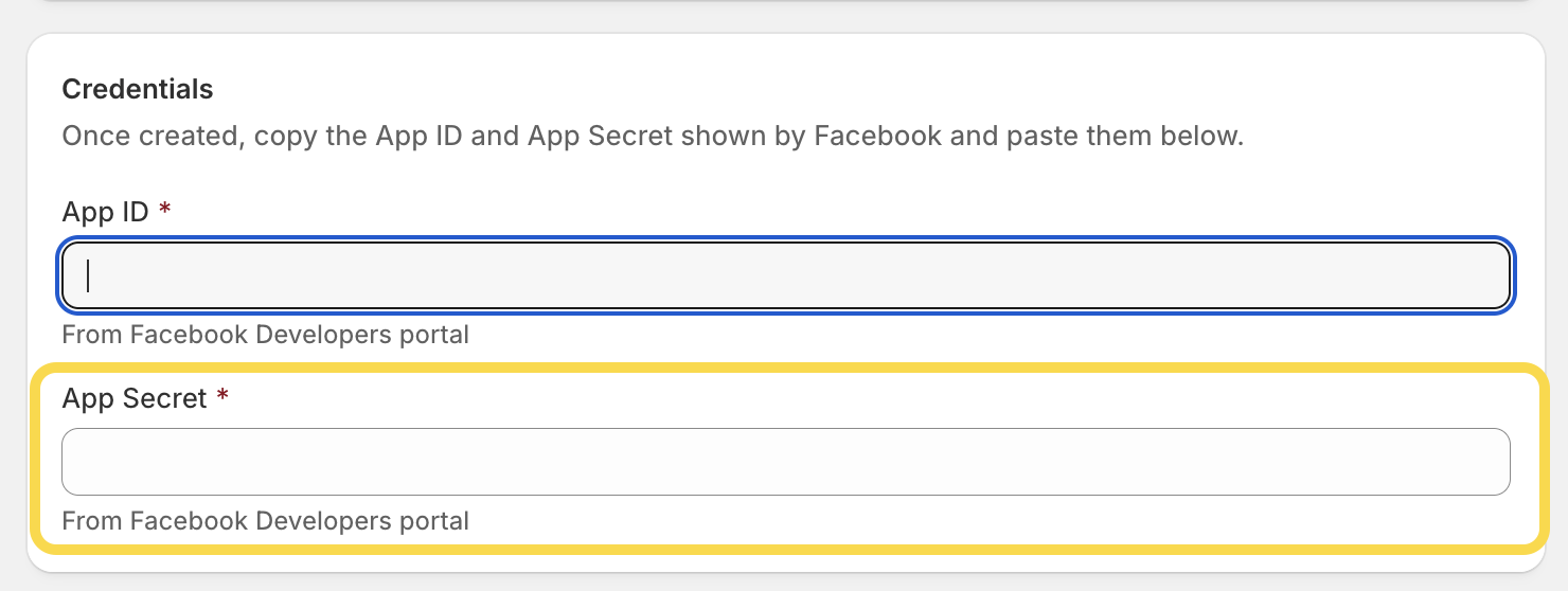 Shopify admin - App Secret