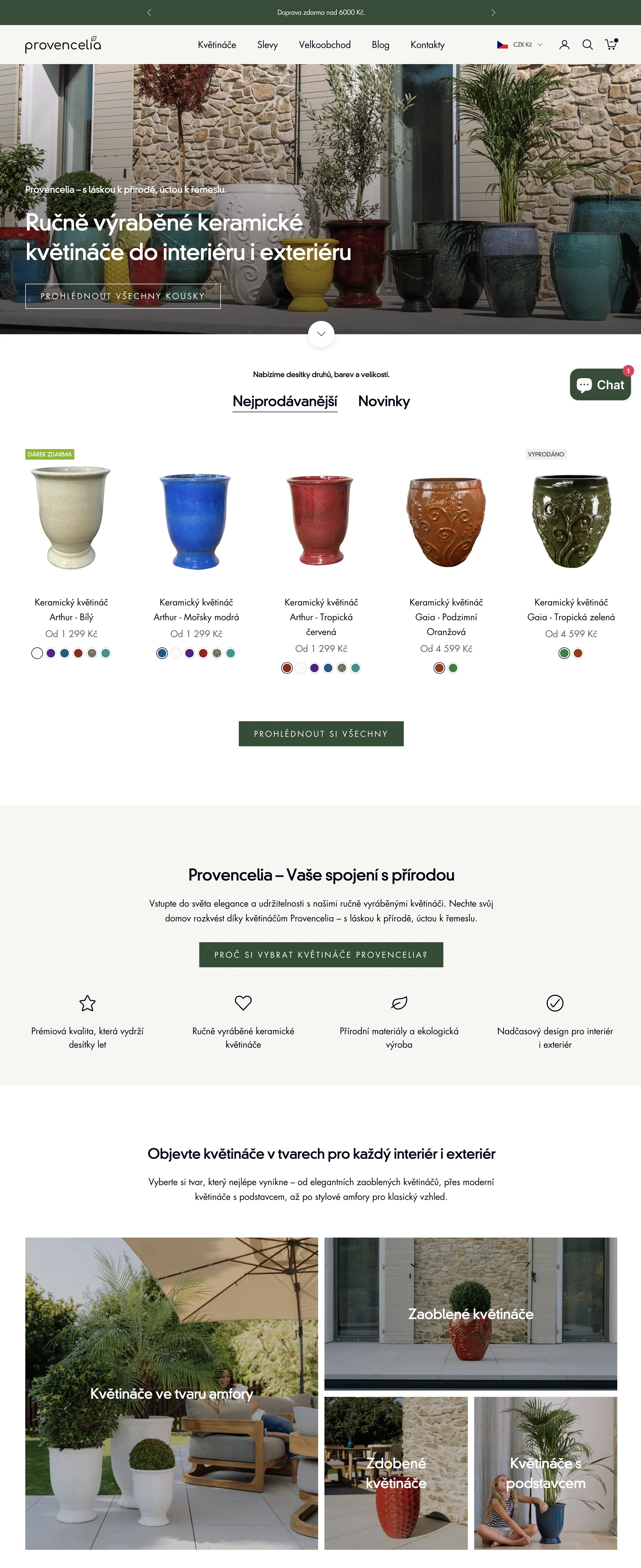 Screenshot of Provencelia Shopify store